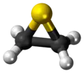 Ball and model of thiirane