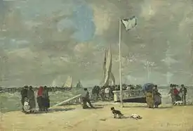 Eugène Boudin, On the Jetty, 1869–70.