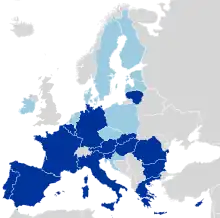 Image 1Signatories of the 2007 declaration in dark blue. (from Symbols of the European Union)