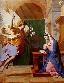 Annunciation by Eustache Le Sueur, 17th century