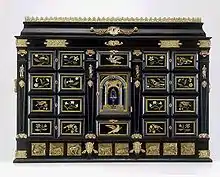 The Evelyn Cabinet—Inlaid with panels of Florentine pietre dure; Italy, 1644–46