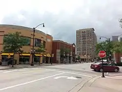 Evergreen Avenue in Downtown Arlington Heights