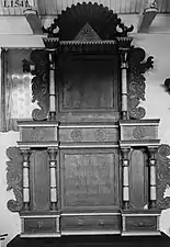 Altar table from the old Evje stave church