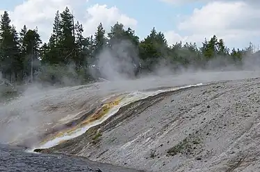 Runoff into Firehole River