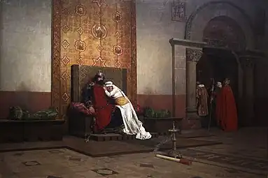 The Excommunication of Robert the Pious, by Jean-Paul Laurens, 1875, oil on canvas, Musée d'Orsay