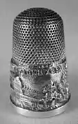 Silver thimble commemorating the Great Exhibition