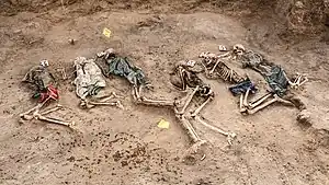 Image 42Exhumed skeletal remains of victims of the Isaaq genocide (from History of Somalia)