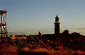 The Vlamingh Head Lighthouse at dusk