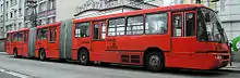 Image 24A bi-articulated bus on the RIT bus rapid transit system in Curitiba, Brazil (from Public transport bus service)