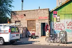 Exterior of Roberta's in Bushwick, Brooklyn