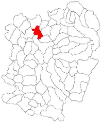 Location in Caraș-Severin County