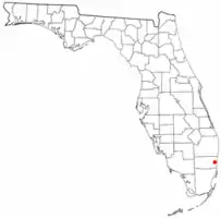 Location of Melrose Park, Florida