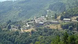 The village of Saint-Germain-de-Calberte, seen from the west