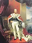 King Frederick William IV of Prussia in mantle