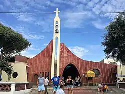 Entrance of a church in Etén