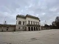 Facade of Palazzina Appiani from Parco Sempione