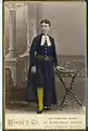 A photograph of bluecoat costume in 1887