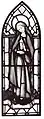 Stained glass window of St Mary Magdalen for St Cuthbert's Tsolo, South Africa by Faith Craft