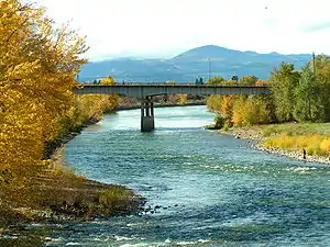 Image 31Clark Fork River, Missoula, in autumn (from Montana)