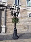 Candelabra in the Plaça Sant Jaume.