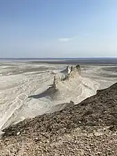 A natural rock formation in Karakiya District