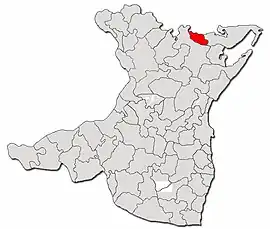 Location in Constanța County