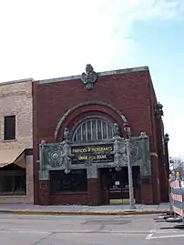 Farmer's & Merchants Bank, redressed for the film.