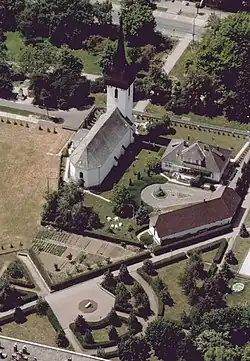 Aerial photo: Fehérgyarmat Church