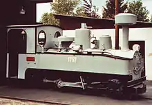 A Feldbahn locomotive, number 1757, a former German Army engine from the First World War