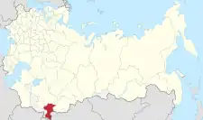 Location in the Russian Empire as of 1914