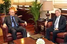 Image 27Greek Cypriot negotiator Andreas Mavroyiannis and the Turkish Undersecretary of Foreign Affairs Feridun Sinirlioğlu, in Ankara, within the scope of the 2014 Cyprus talks (from Cyprus problem)