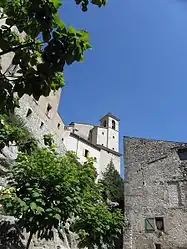 Hilltop village and church of Figanières