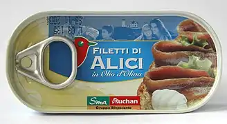 Canned anchovies, Italy