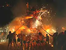 Fire Dragon dance for Chinese New Year