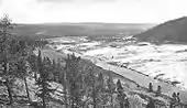 Firehole River at Midway Geyser Basin, 1875