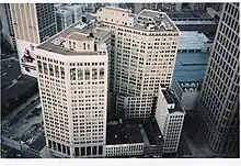 View looking east across Woodward Avenue; the Mabley and Company Buildings and Vinton Building are at the right