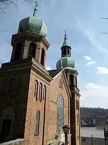 Saint Nicholas Croatian Catholic Church, built from 1900 to 1904, at 1326 East Ohio Street.  The church was established in 1894, and is the site of the first Croatian Catholic Parish in America.  It was demolished in 2013 to make room for the expansion of Route 28