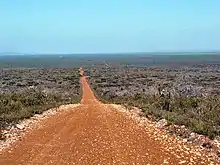 Looking south towards the coast.