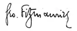 Cursive signature in ink