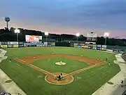 the field at sunset