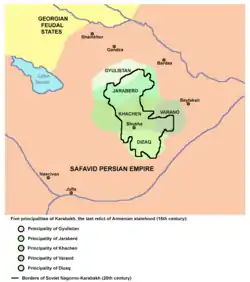 The five principalities of Karabakh (16th century)