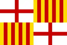 Flag of Barcelona, Spain