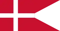 Flag of the Danish Realm and its Duchy of Estonia (1219–1346)