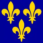 Flag of France under the Capetian dynasty since the fourteenth century