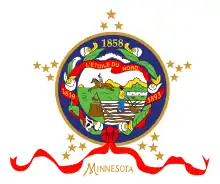 Flag of Minnesota(obverse, February 28, 1893 – August 1957)