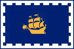 Flag of Quebec City (the Don de Dieu)