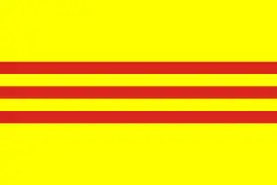 Flag of South Vietnam (horizontal stripes)