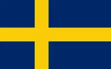 Swedish civil ensign 1 November 1905–21 June 1906, with union mark removed