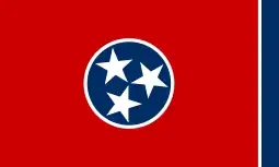 Flag of Tennessee, US (perhaps endorse, in flank sinister)