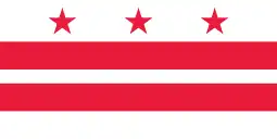 Flag of the District of Columbia (federal district)(October 15, 1938)